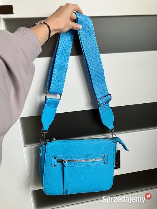 Nowa błękitna torebka listonoszka ekoskóra Erick Moda i Styl Nisko