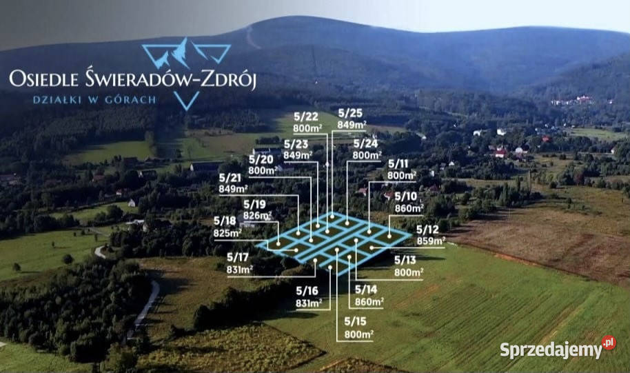 ŚwieradówZdrój i działka 1200 m Prywatność inwestycyjna Sprzedaż Świeradów-Zdrój