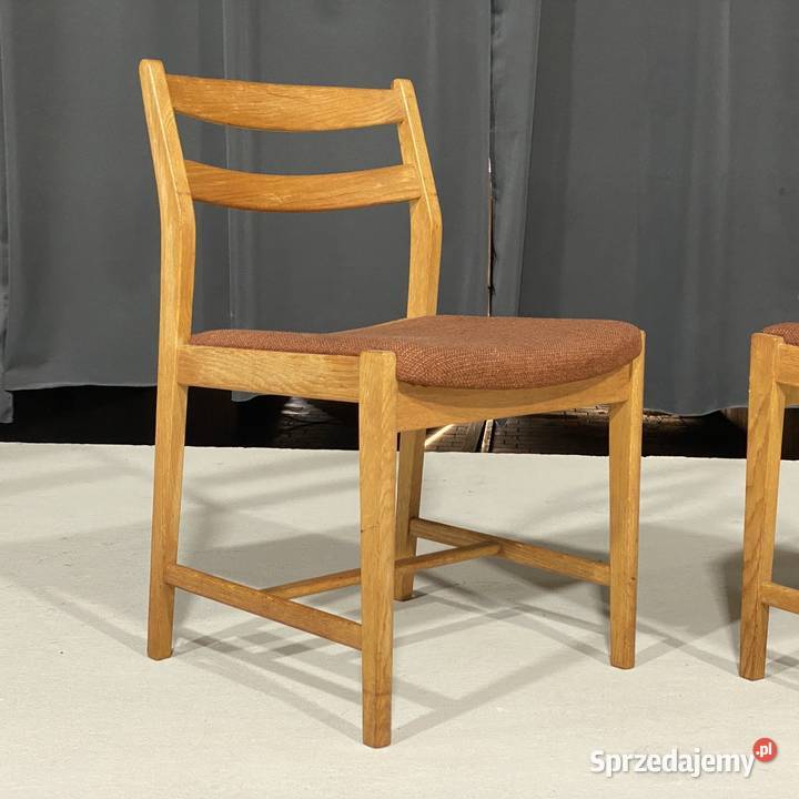 Krzesła drewniane PRL lata 6070 styl 45cm