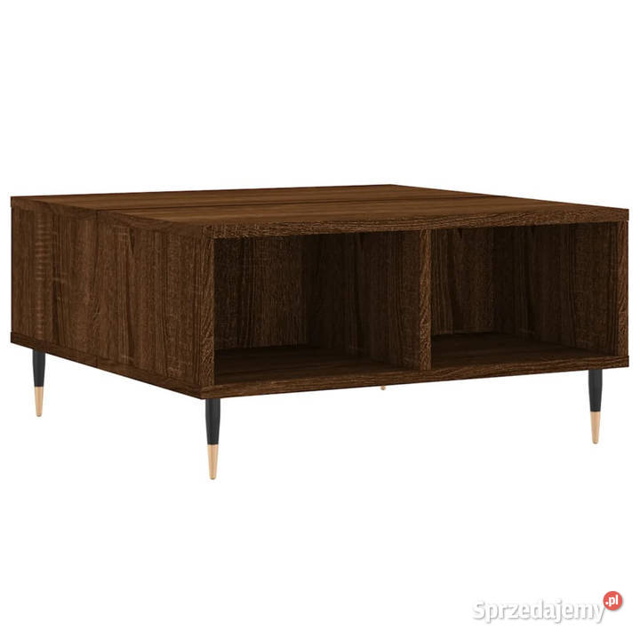 Stolik kawowy brązowy dąb 60x60x30 WM827035 Warszawa