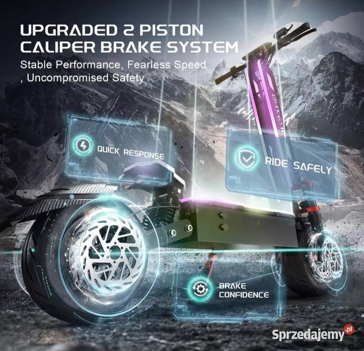 NOWOŚĆ Hulajnoga elektryczna FENGQS GT9 60v Łapsze Niżne