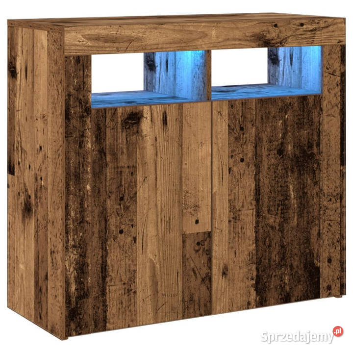 Szafka z oświetleniem LED stare drewno 80x35x75 sprzedam