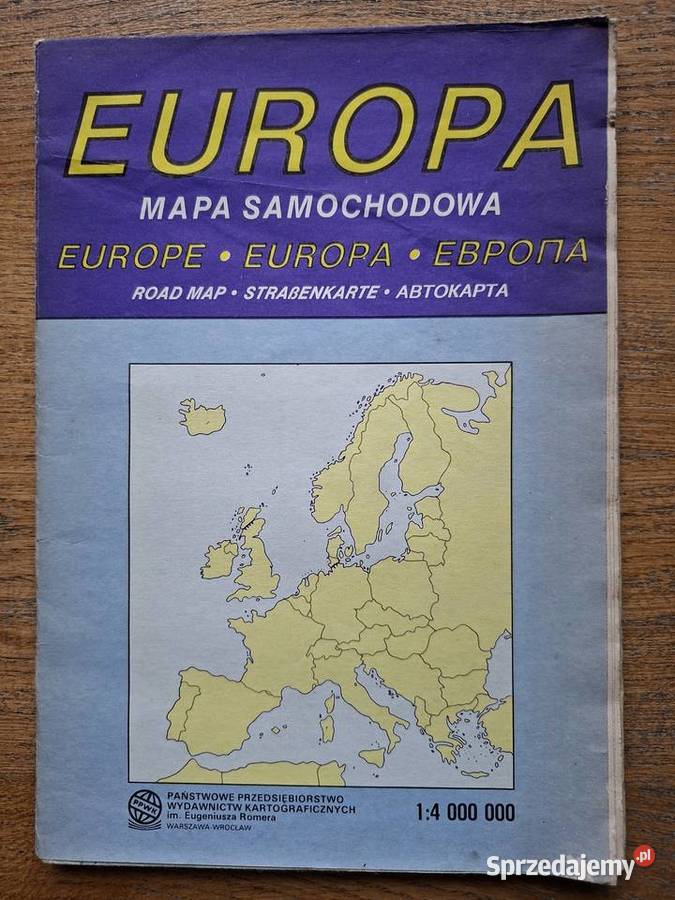 Europa mapa samochodowa 14 000 000 mapa samochodowa Kraków