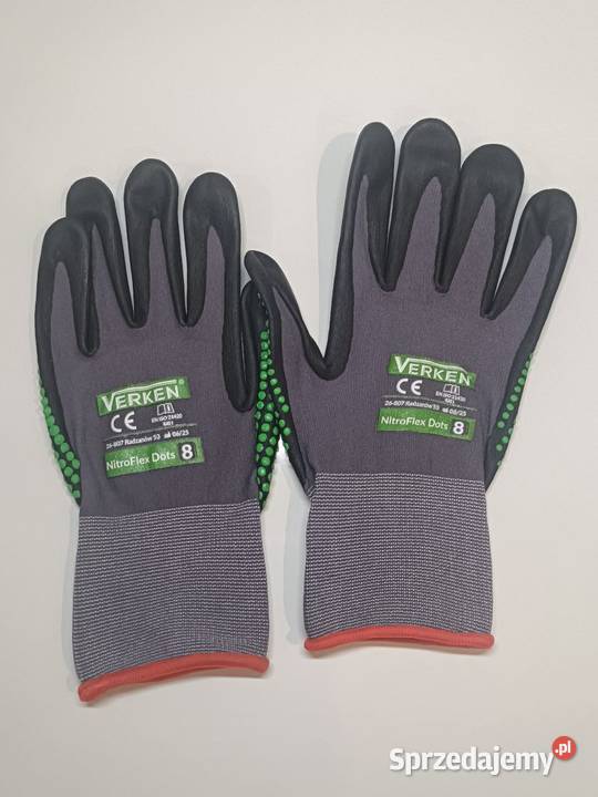 Rękawice robocze nitrylowe nakrapiane Verken Radom sprzedam