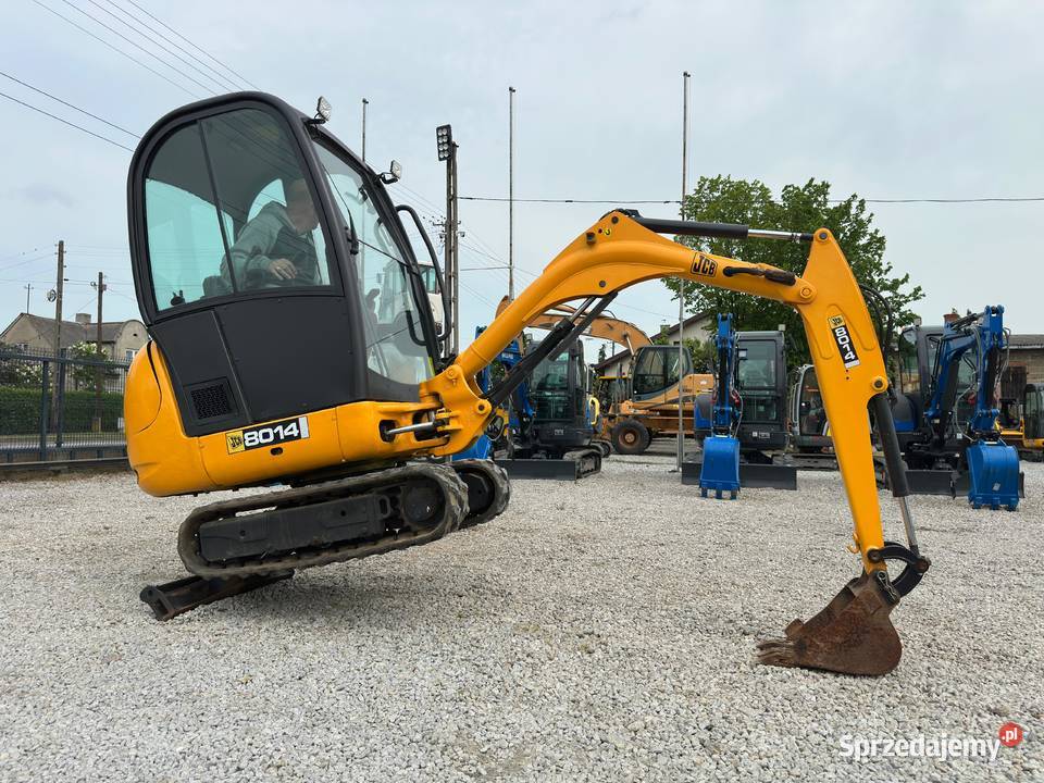 JCB 8014 Mini koparka z 2007 roku Waga 1500 Złoczew