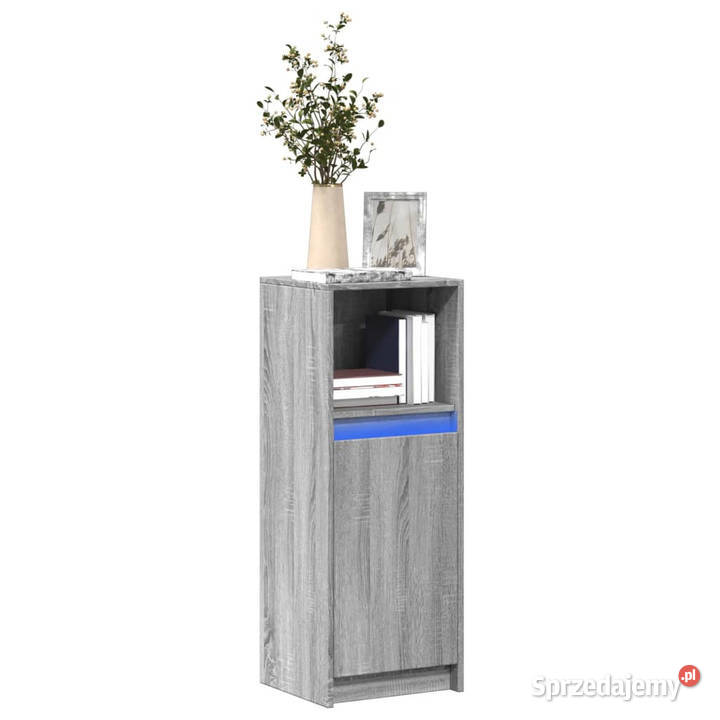 Szafka z LED szary dąb sonoma 38x34x100 WM852171 Warszawa