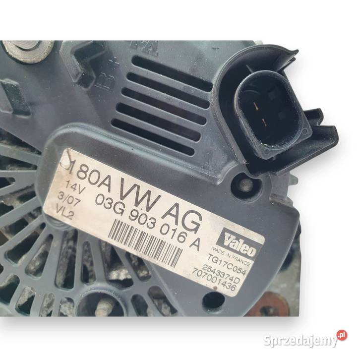 ALTERNATOR Audi A6 C6 Passat B6 20 TDI 180A Chełm