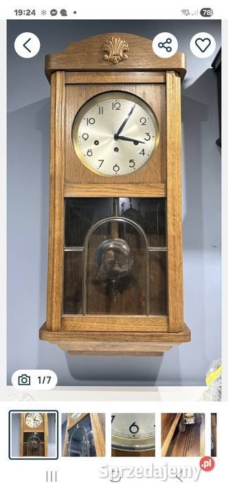 Kwadransowy zegar ścienny wiszący Rzeszów