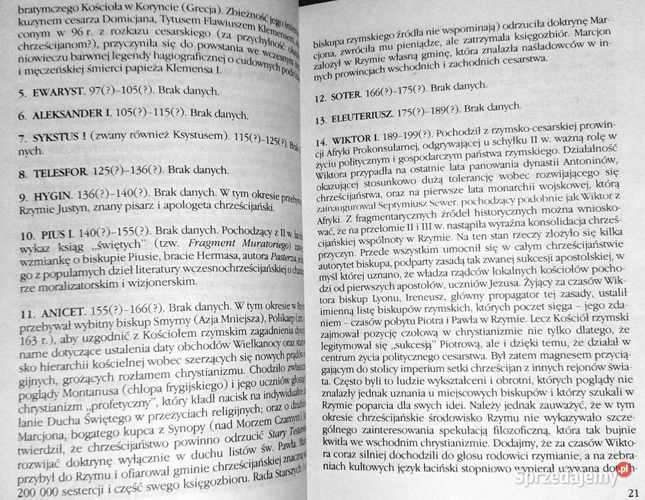 Poczet papieży Jan Wierusz Kowalski Chełm sprzedam