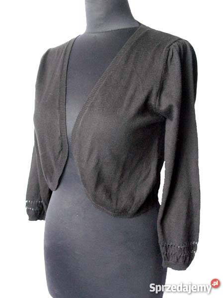 NOWY BOLERKO SWETER NARZUTKA SWETRY 40 L Bez wzoru Siedlce