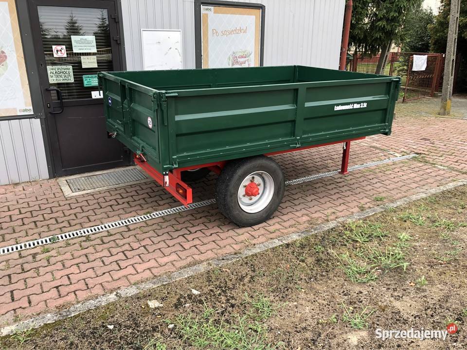 Przyczepa wywrotka na tył jednoosiowa Skowierzyn