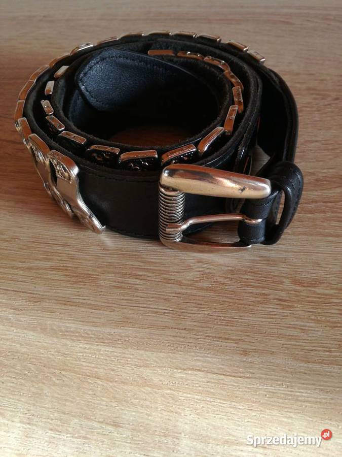 Pasek w kolorze czarnym połączony ze srebrnym lubelskie Lublin sprzedam