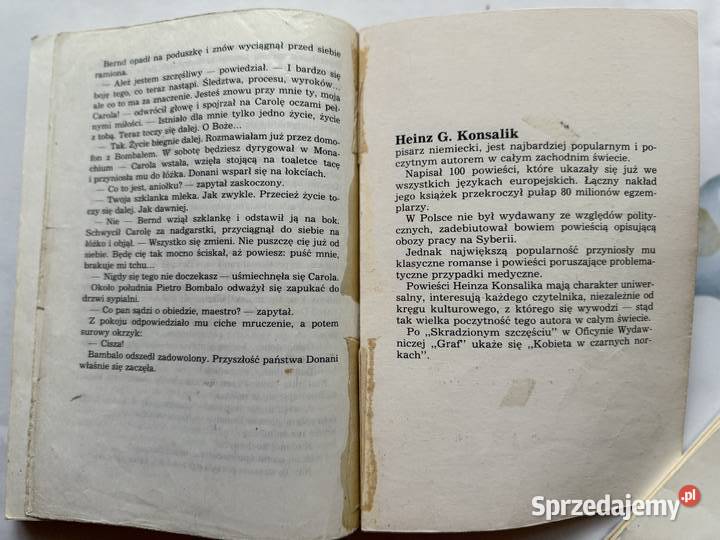 Skradzione szczescie HGKonsalik ksiazka lubelskie