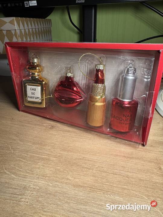 Zestaw 4 bombek choinkowych Szkło 4 ozdoby Warszawa sprzedam