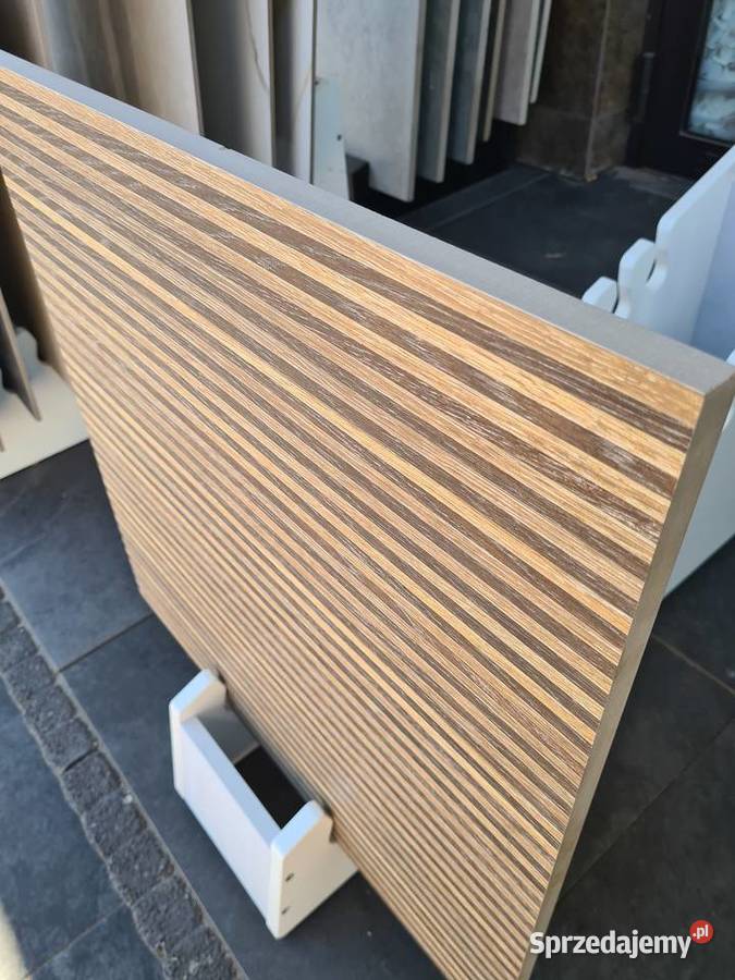 PŁYTKA gres WOOD STRIPES KORATER 598X598X18 Opoczno