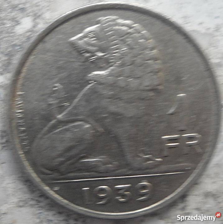 BELGIA1 FRANC1939 rNICKEL Legionowo