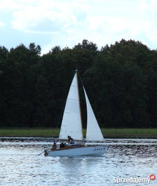 Jacht drewniany typ Silhouette przyczepa silnik Jaworzno