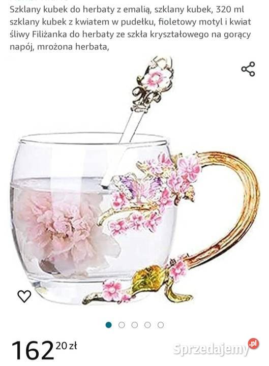 Luxury GlassyfiLuksusowa filiżanka z łyżeczką Pabianice sprzedam