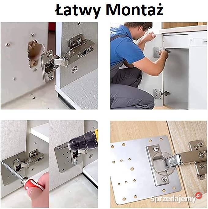 Płytka naprawcza do popsutych zawiasów 2 sztuki Płock