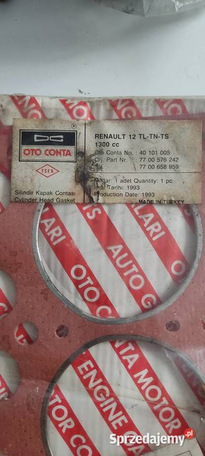 Uszczelka pod głowicę Renault 12 1300cc Chorzów sprzedam