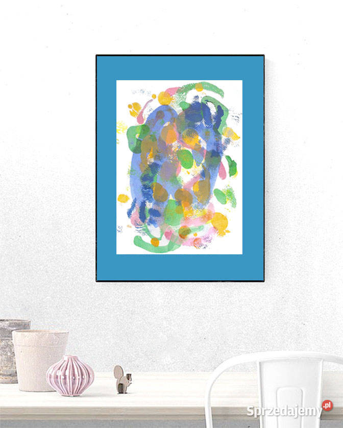 abstrakcyjny rysunek kolorowa abstrakcja A3 Dekoracje i ozdoby Gdynia