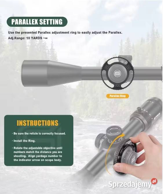 luneta celownicza SPINA 624X50 FFP Sporty strzeleckie i myślistwo Izabelin C