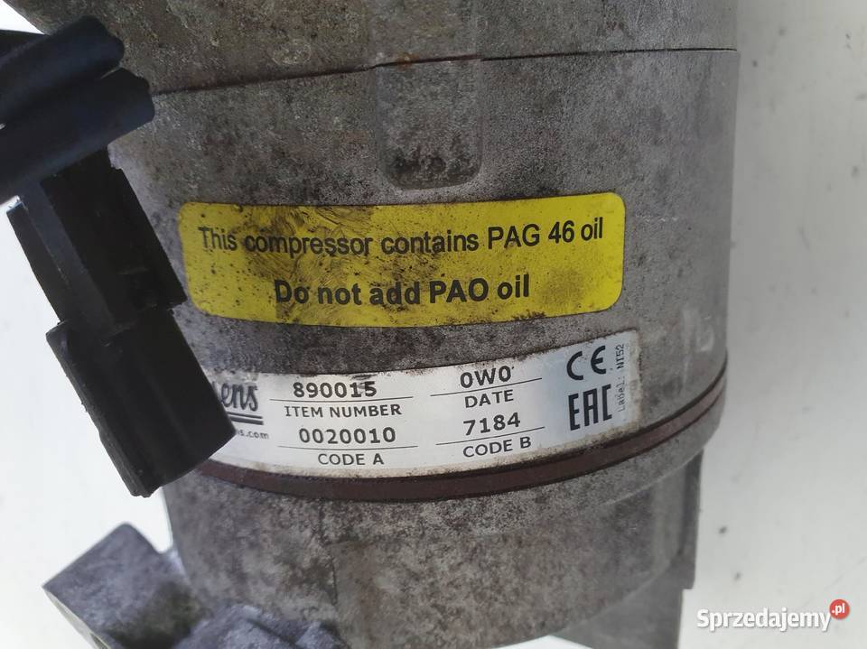 SPRĘŻARKA KLIMATYZACJI Nissan Qashqai 20 DCI lubelskie Chełm