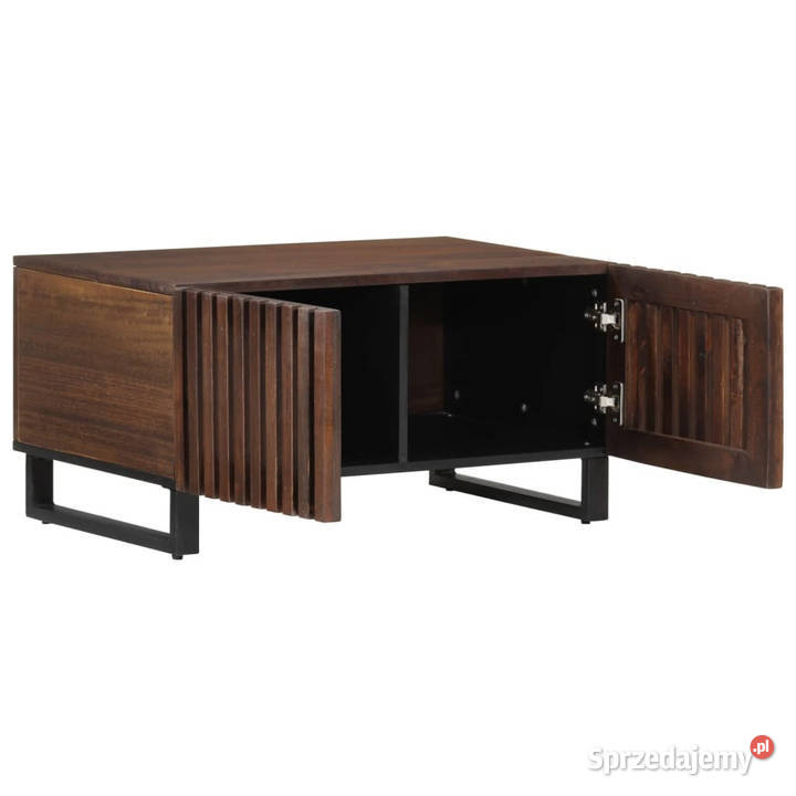 Stolik kawowy brązowy 80x51x40 lite drewno mango Warszawa