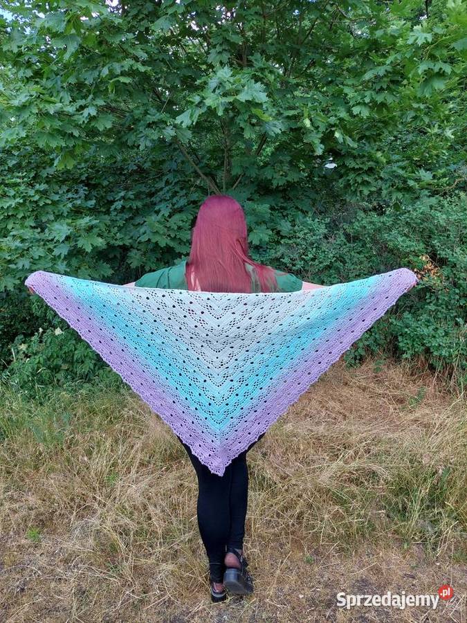 Chusta wykonana na szydełku RĘKODZIEŁO Rękodzieło Bydgoszcz sprzedam