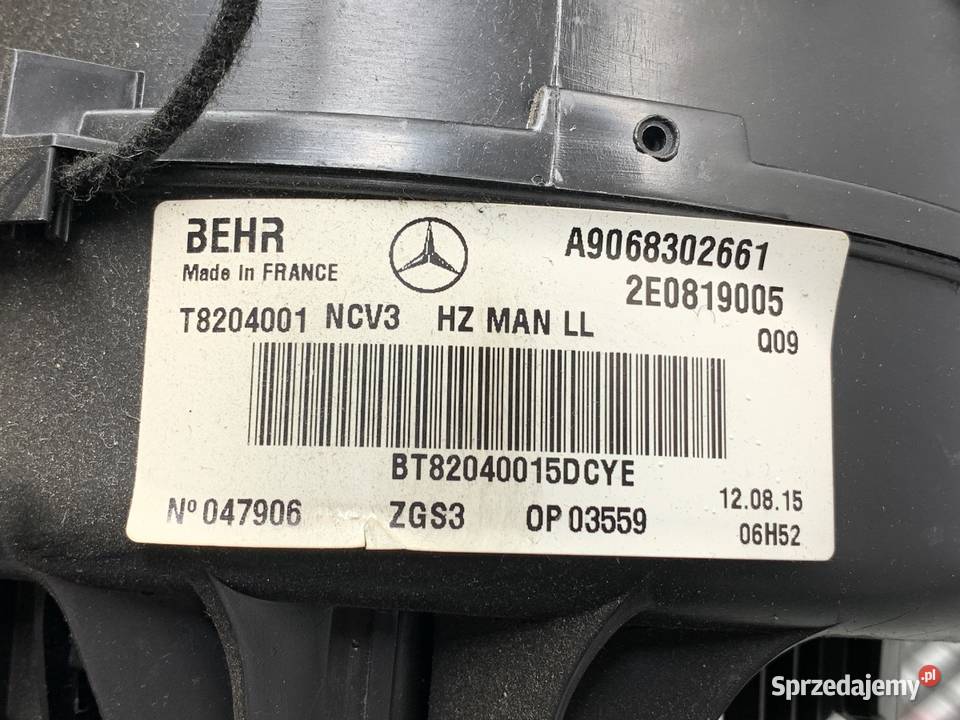 NAGRZEWNICA VW CRAFTER 30 50 Hatchback 0616