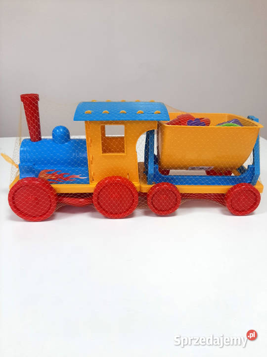 zabawki do piaskownicy Pociąg Plus niebieski Kraków