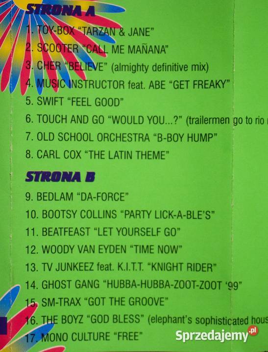 Dance Attack vol 8 składak z roku 1999 stan kaseta Chełmno