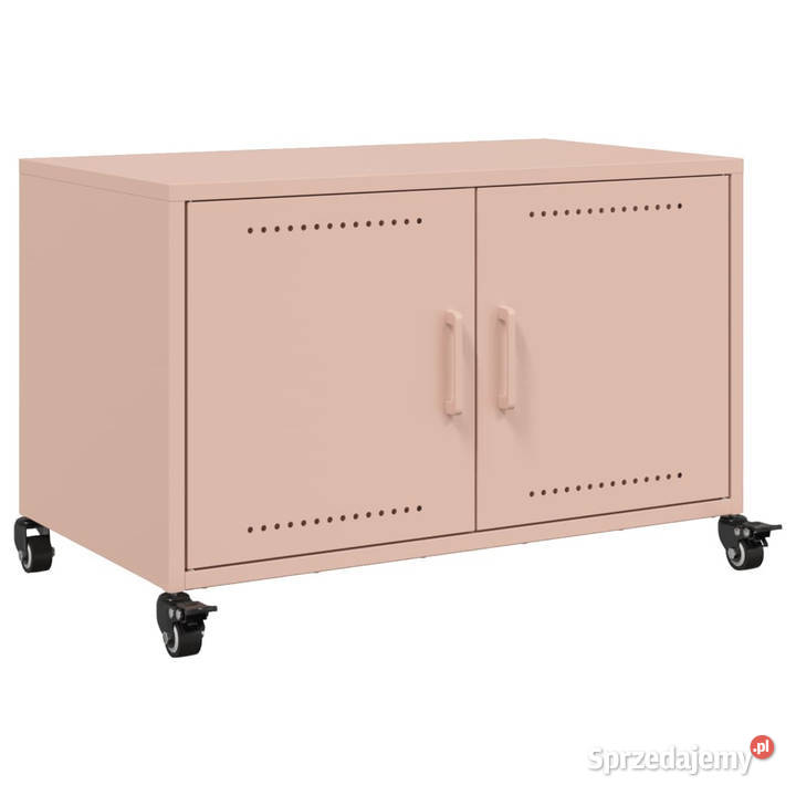 Szafka RTV różowa 68x39x435 stal WM846639 mazowieckie Warszawa