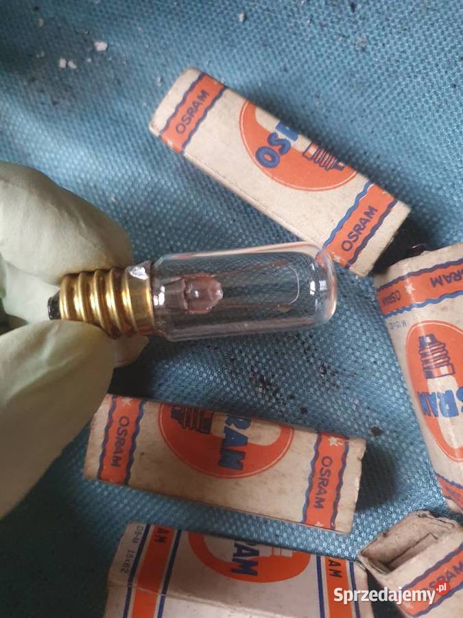 Stare małe żarówki Osram PRL z małym gwintem D5M mazowieckie Warszawa