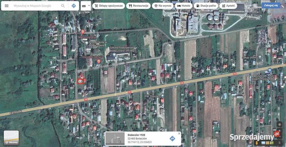 Działka budowlana 482 a warunki zabudowy projekt budowlana Bodaczów
