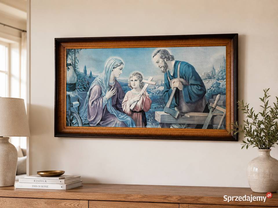 Obraz religijny Święta Rodzina w ozdobnej Łańcut