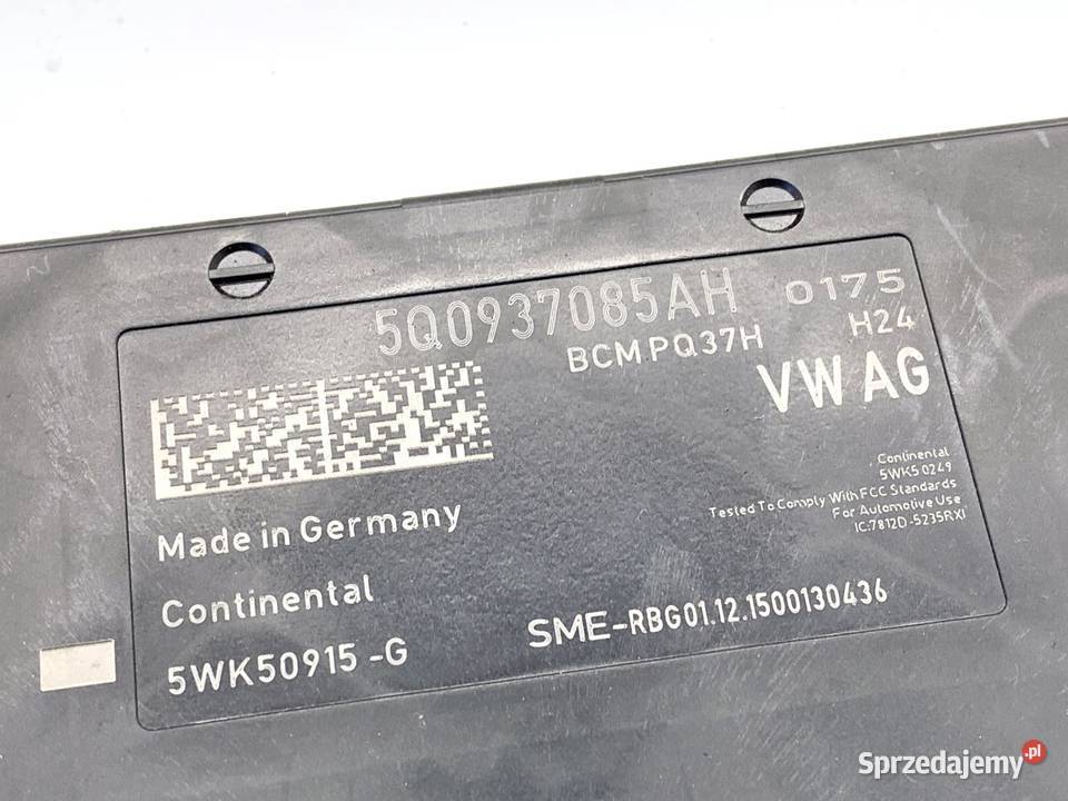 MODUŁ KOMFORTU VW GOLF VII 5Q0937085AH Hatchback