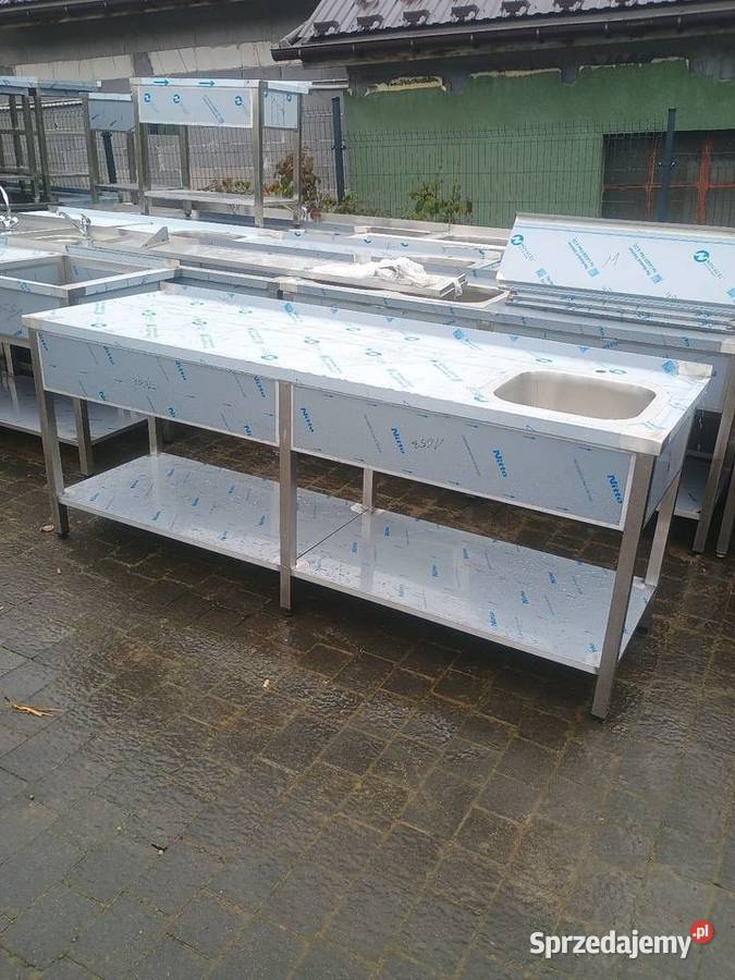 Stół ze zlewem Gastronomiczny 220x70 Piekielnik