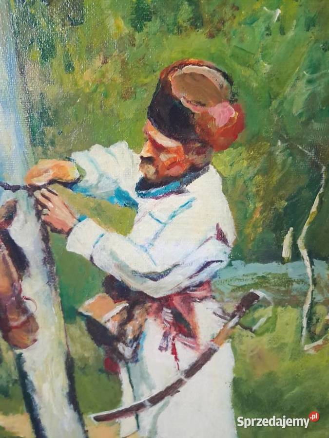 obraz olejny w ramie 100 x70 na podstawie obrazu Sandomierz sprzedam