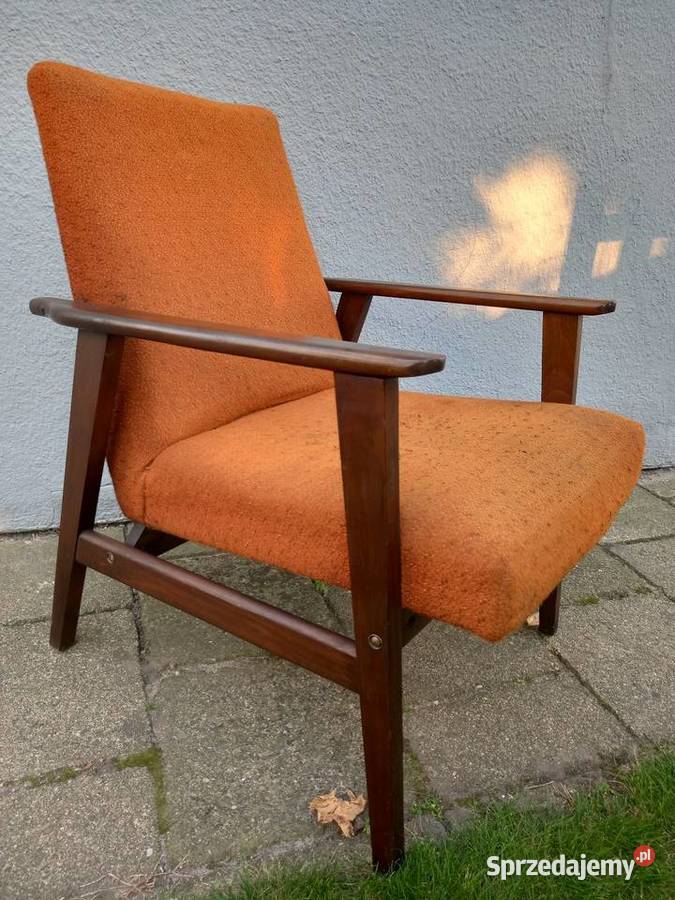 Stary fotel Śnieżnik PRL vintage sprzedam