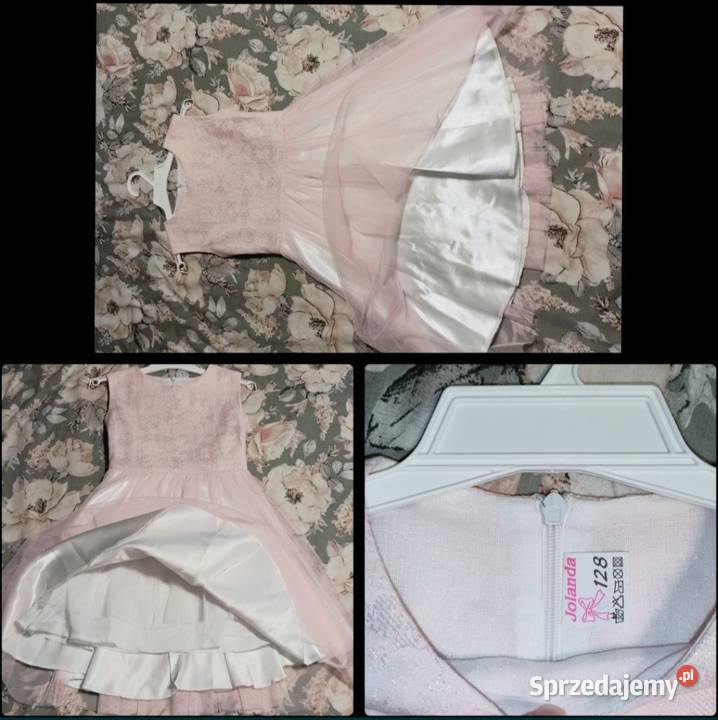 Sukienka wizytowa dziewczęca Rozmiar 128 Stan Andrychów