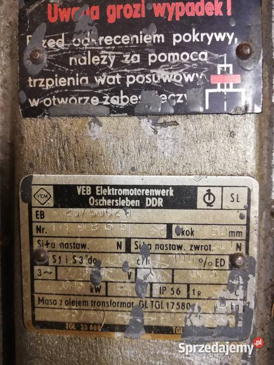 Zwalniak VEB Elektromotorenwerk EB Dąbrowa Górnicza sprzedam