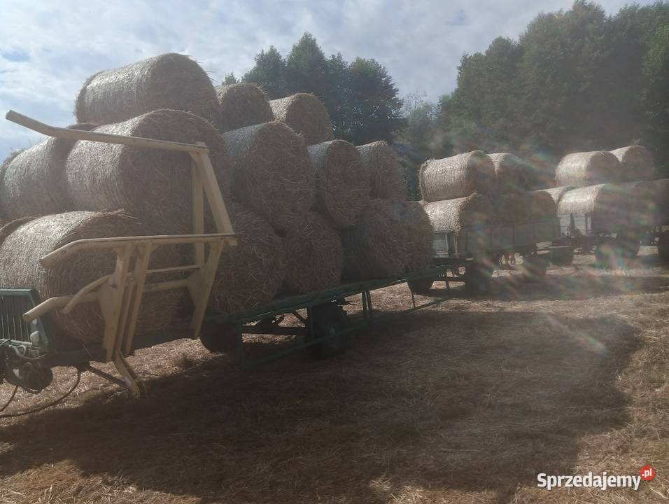 Przyczepa do przewozu bele słomy samozaładowcza Rzędziszowice sprzedam