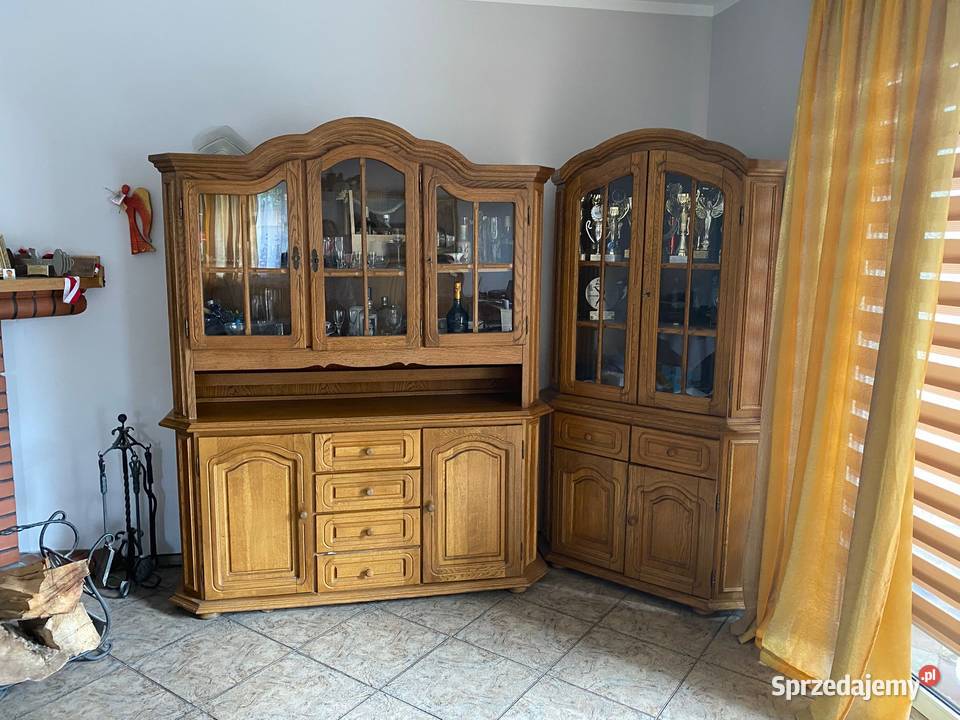 Witryna z wnęką dąb rustykalny kredens do 200cm Sypniewo