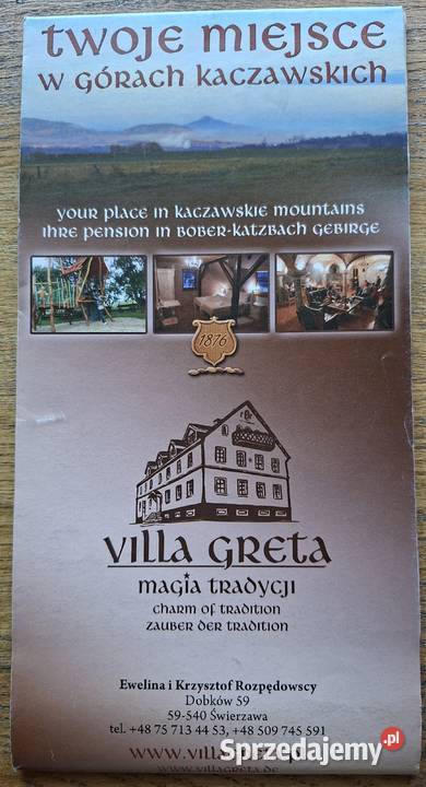 Góry i Pogórze Kaczawskie mapa turystyczna 150 Kraków