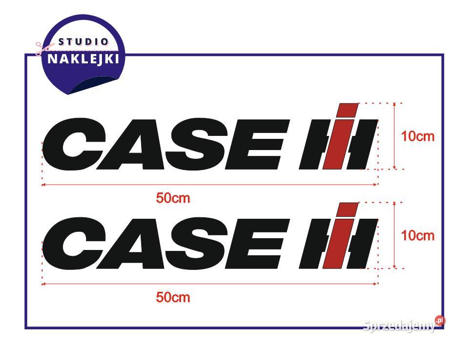 Naklejki CASE IH 50 Traktor ciągnik kombajn logo Pozostałe