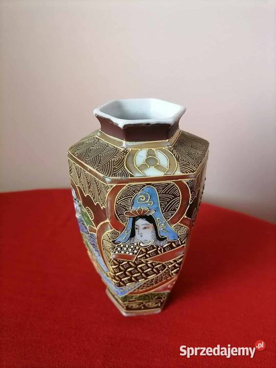Wazon porcelanowy Satsuma Vintage Retro Wałbrzych