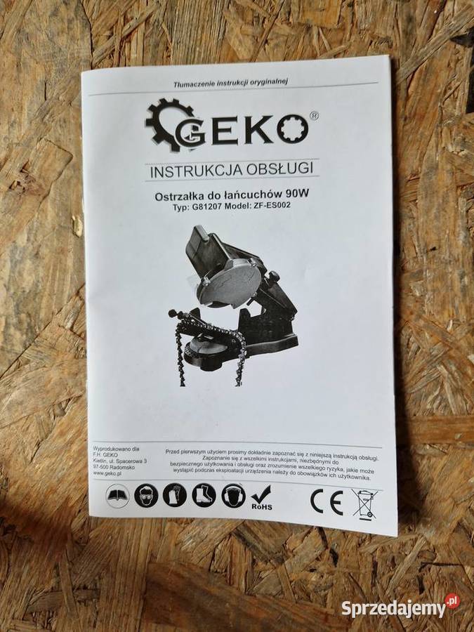 Ostrzałka do łańcuchów 90W Geko G81207