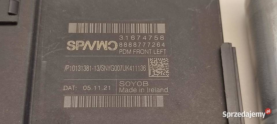 VOLVO V60 SILNICZEK SZYBY LEWY PRZÓD 31674758 Mechanizmy opuszczania szyb