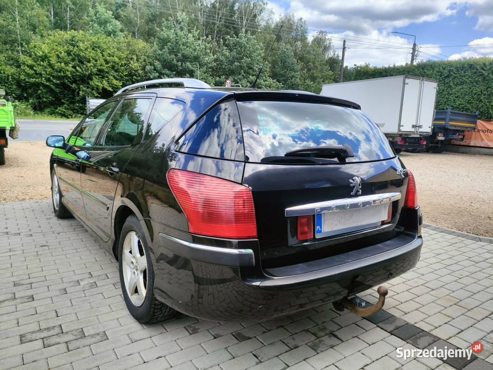 Peugeot 407 SW Peugeot 407 kombi Klima HAK ALUMY nieuszkodzony Chełm Śląski